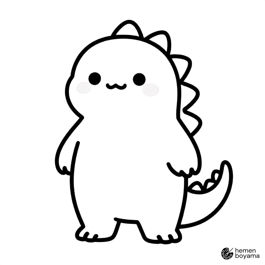 Godzilla Boyama Sayfası