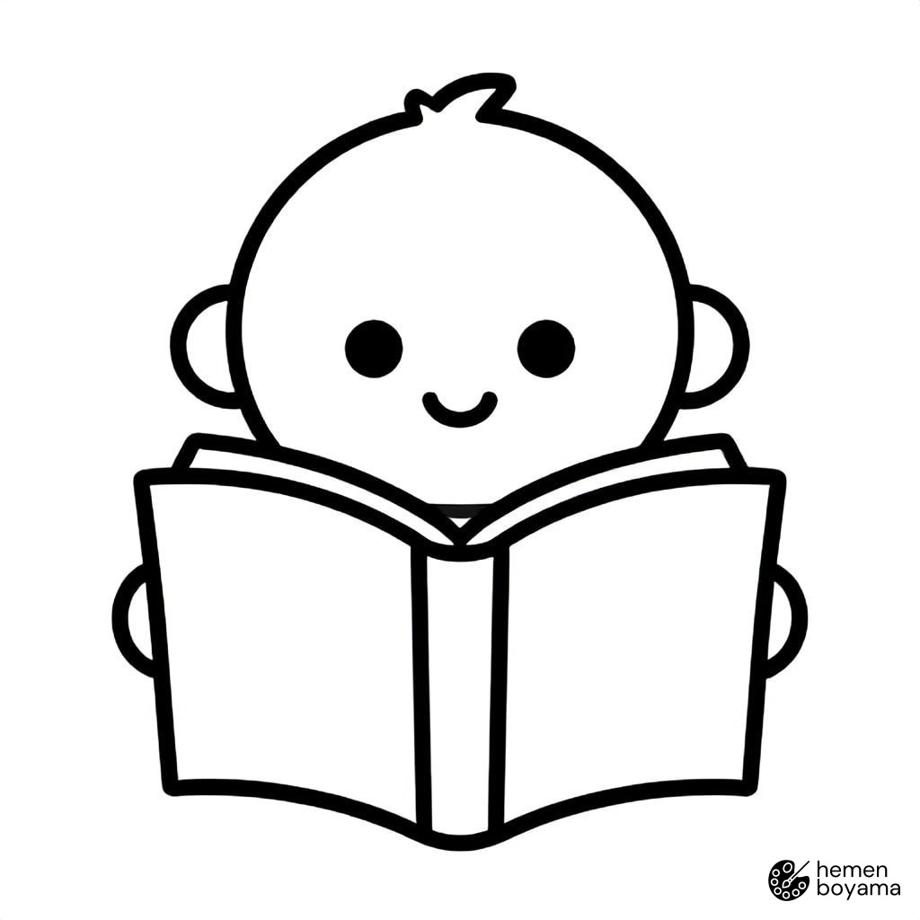 Büyülü Kitap Muhafızı Boyama Sayfası
