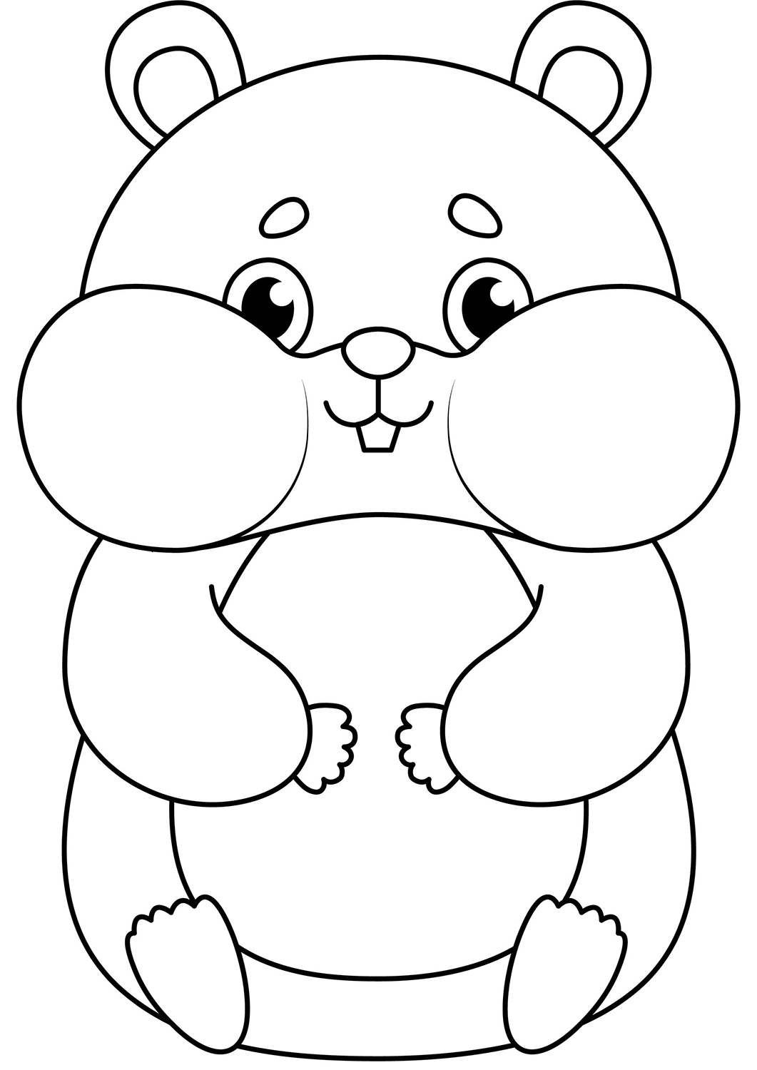 Hamster Boyama Sayfası
