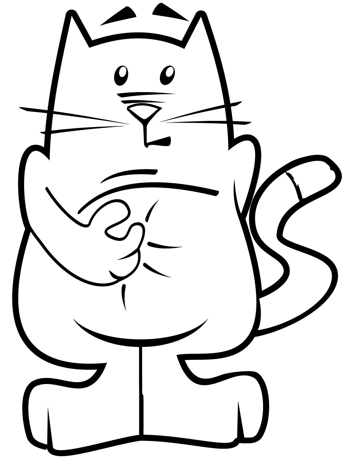 Kedi Boyama Sayfası