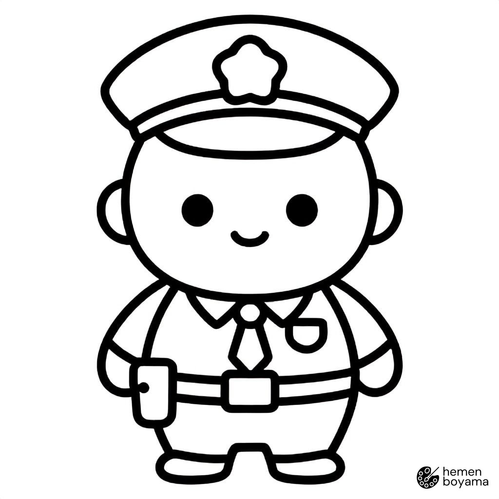 Özel Harekat Polisi Boyama Sayfası