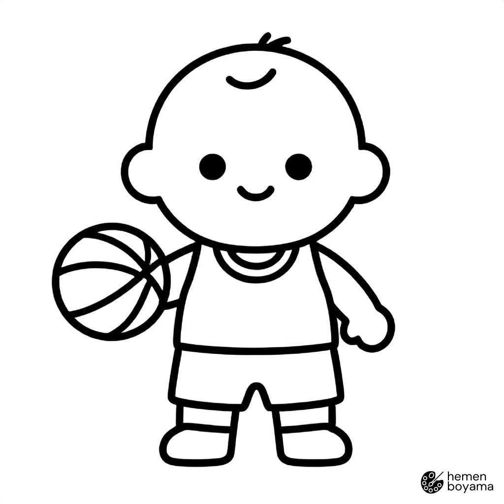 Basketbolcu Boyama Sayfası