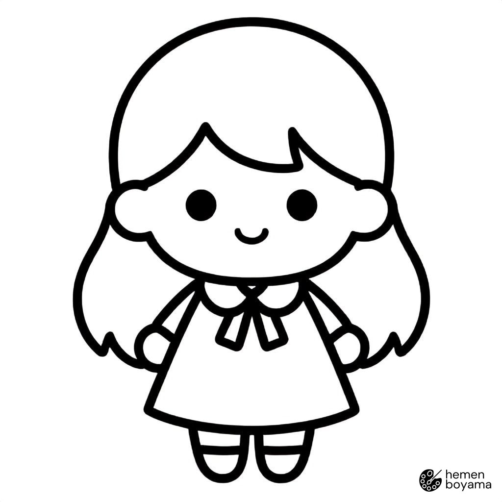 Büyülü Kız Anime Boyama Sayfası