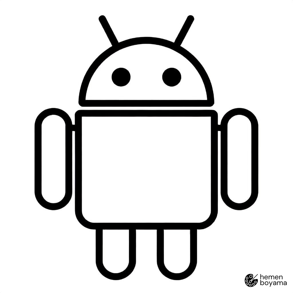 Geleceğin Androidi Boyama Sayfası