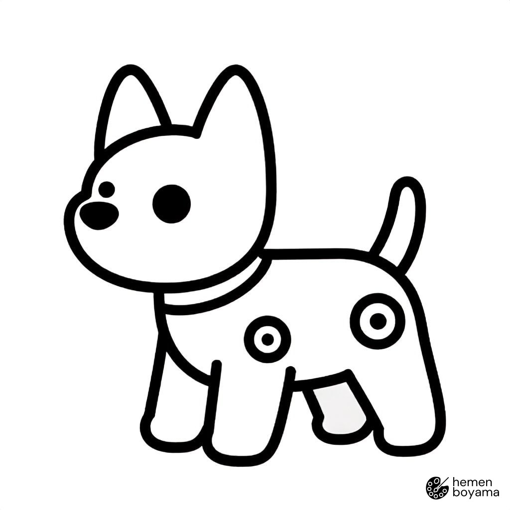 Mekanik Robot Köpek Boyama Sayfası