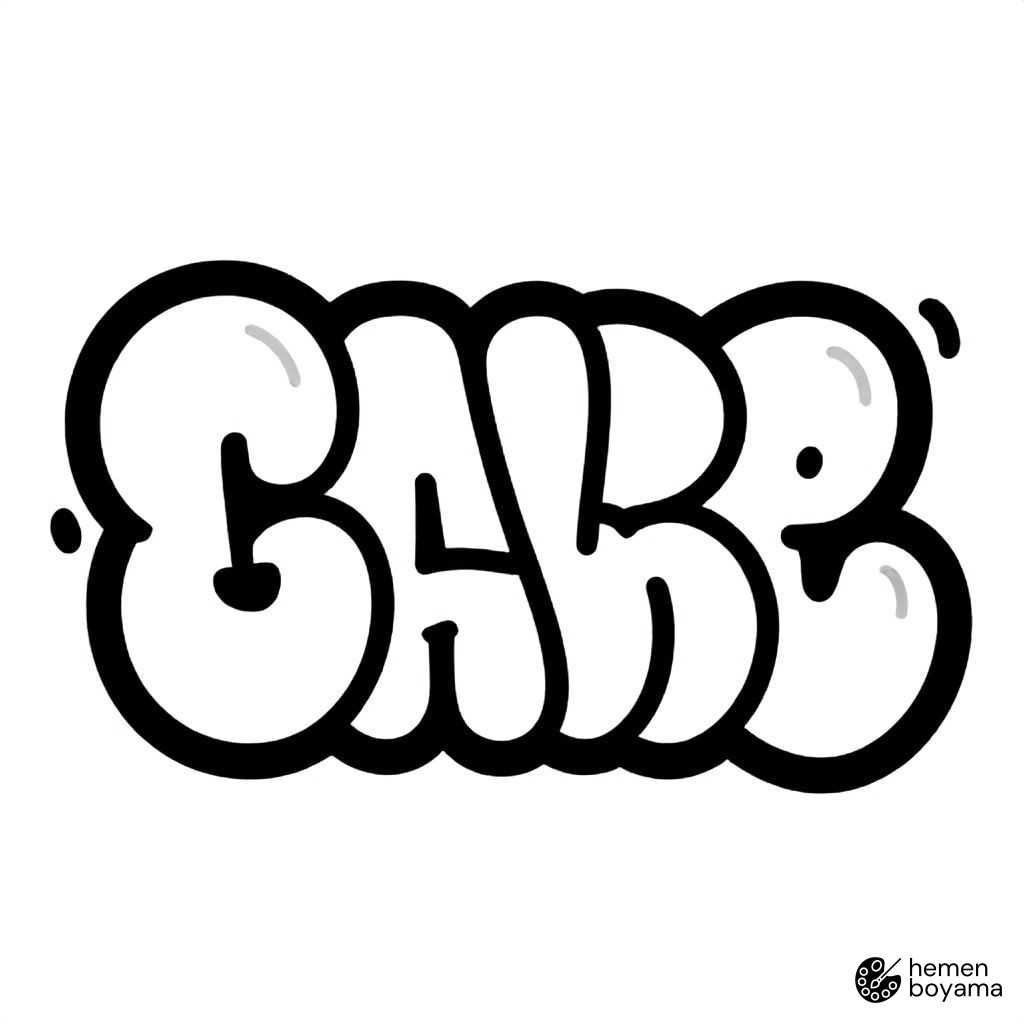 Old School Grafiti Boyama Sayfası