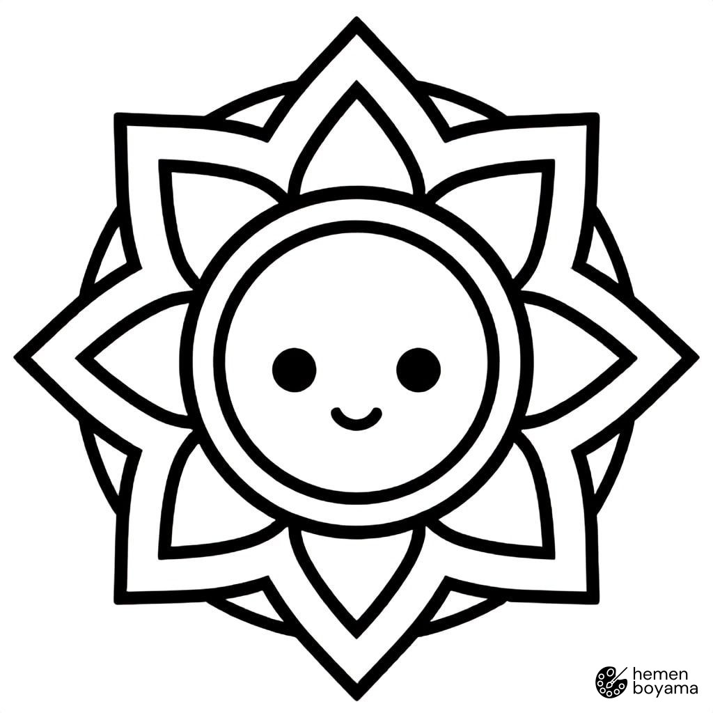 Buda Mandala Boyama Sayfası