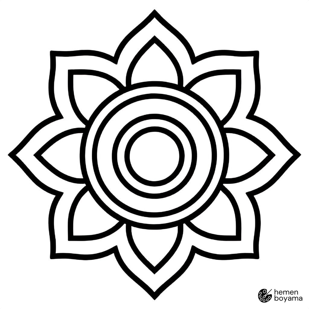 Rahatlatıcı Mandala