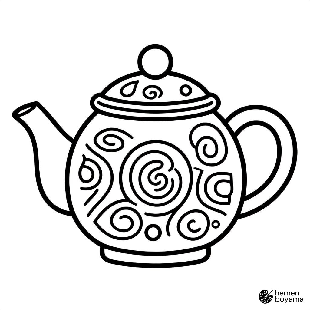 Zentangle Çaydanlık