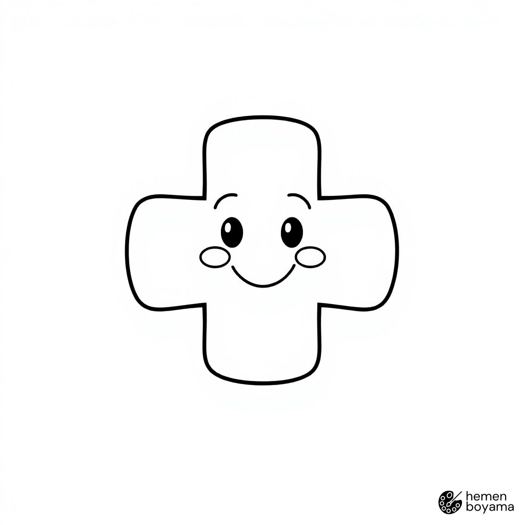 Sağlık Logosu Boyama Sayfası