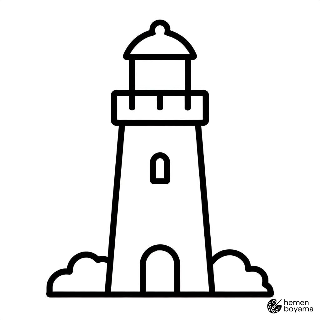 İskenderiye Feneri Boyama Sayfası