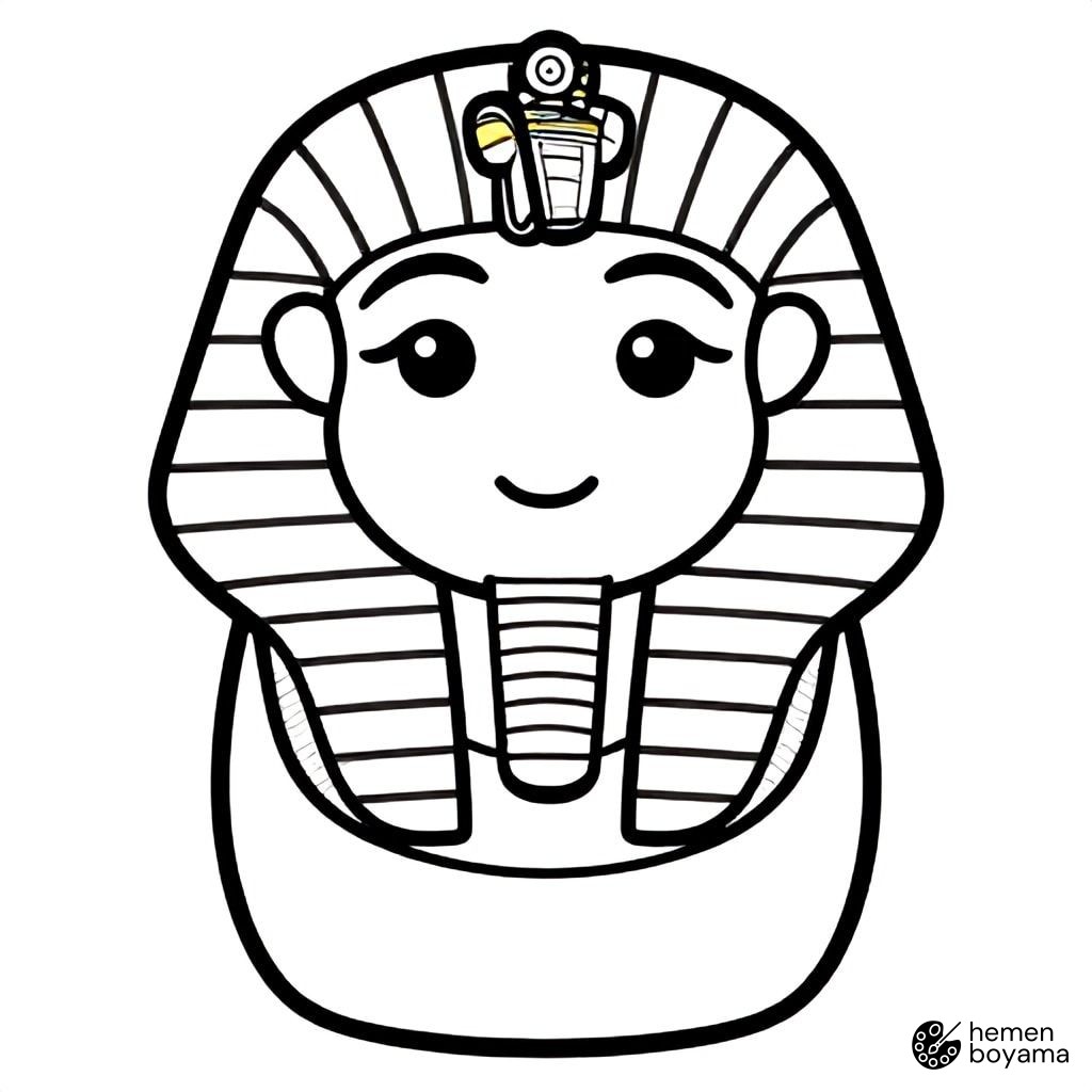 Tutankhamun Boyama Sayfası