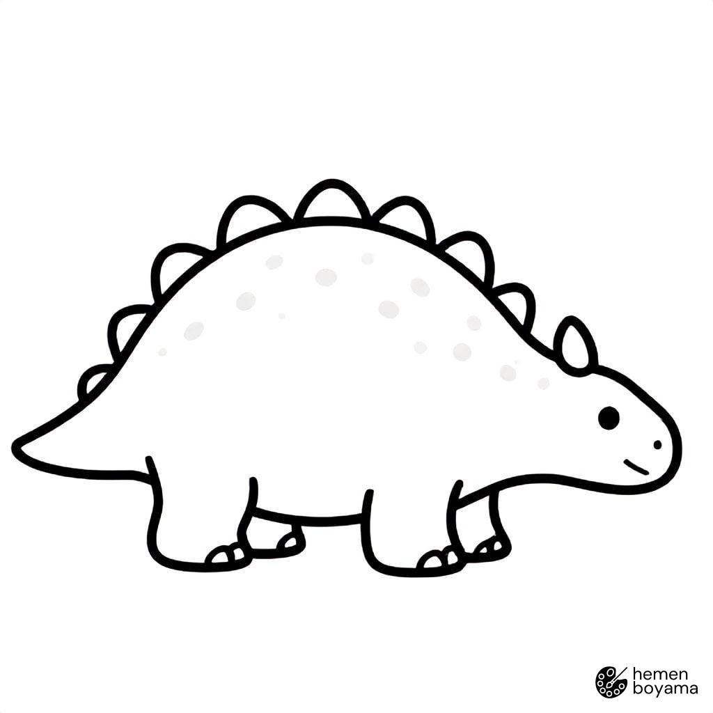 Ankylosaurus Boyama Sayfası