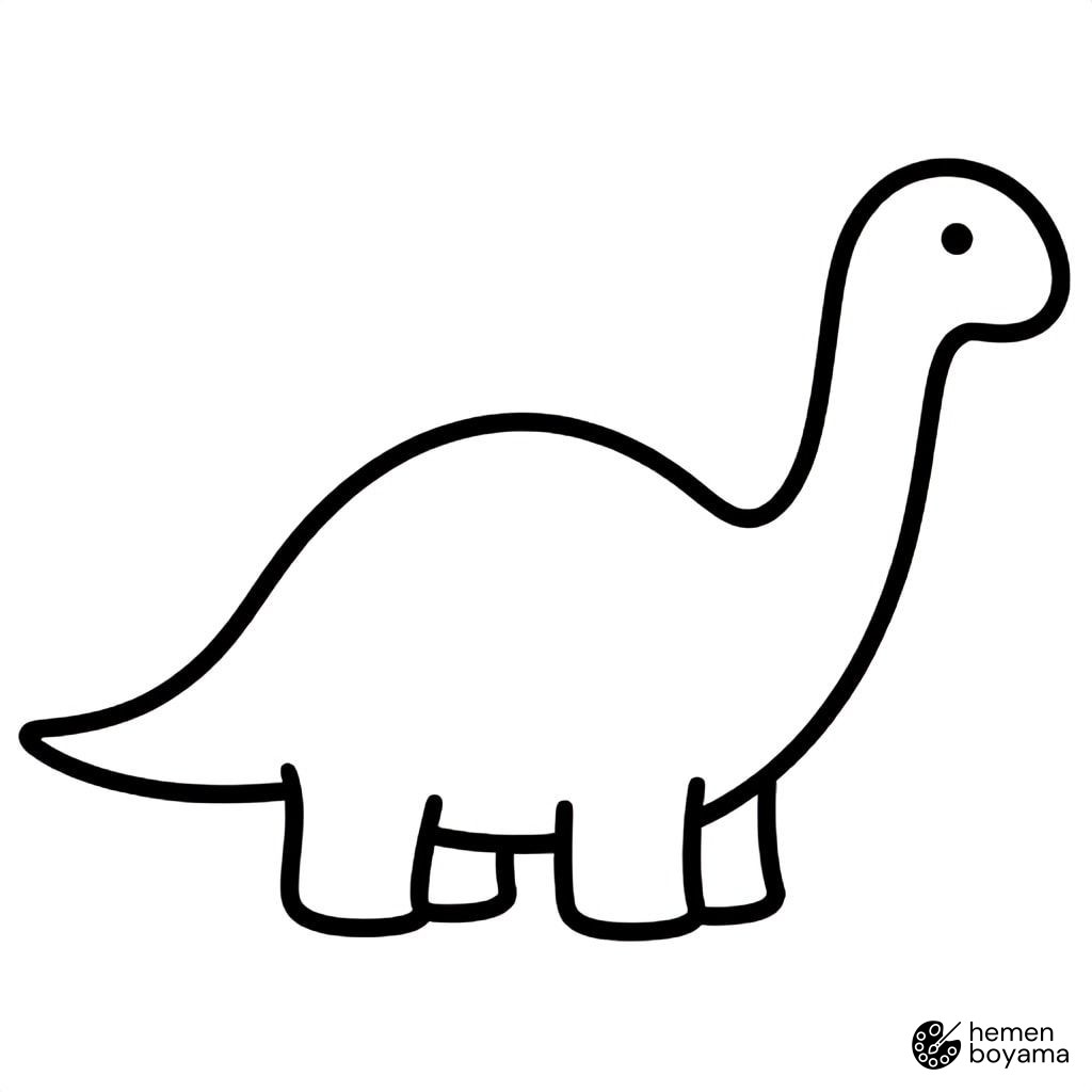 Apatosaurus Boyama Sayfası