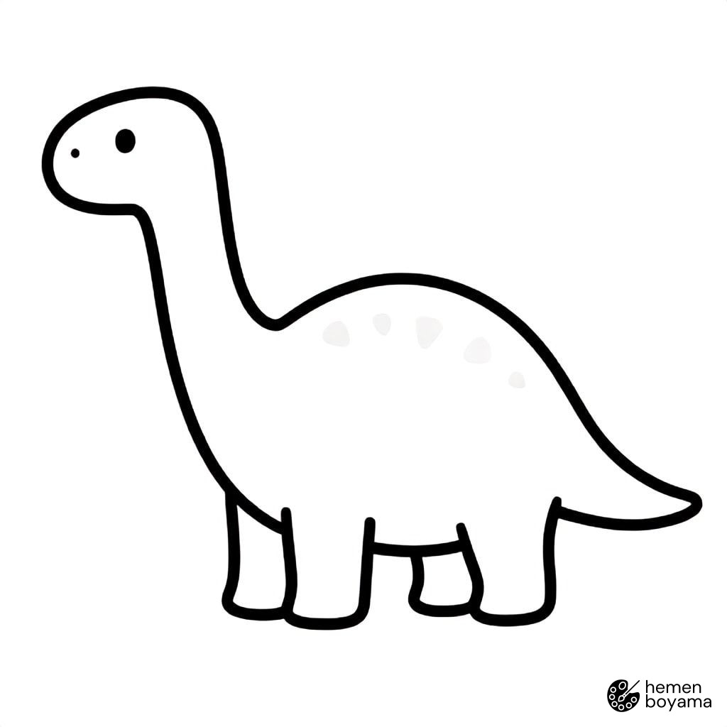 Mamenchisaurus Boyama Sayfası