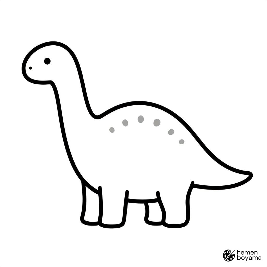 Muttaburrasaurus Boyama Sayfası
