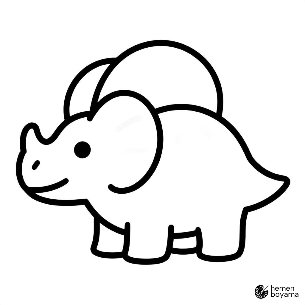 Nasutoceratops Boyama Sayfası