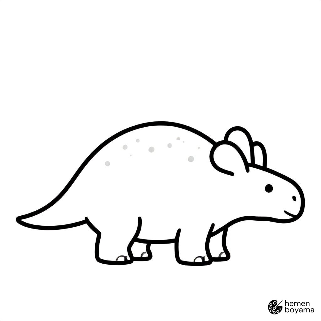 Pachyrhinosaurus Boyama Sayfası