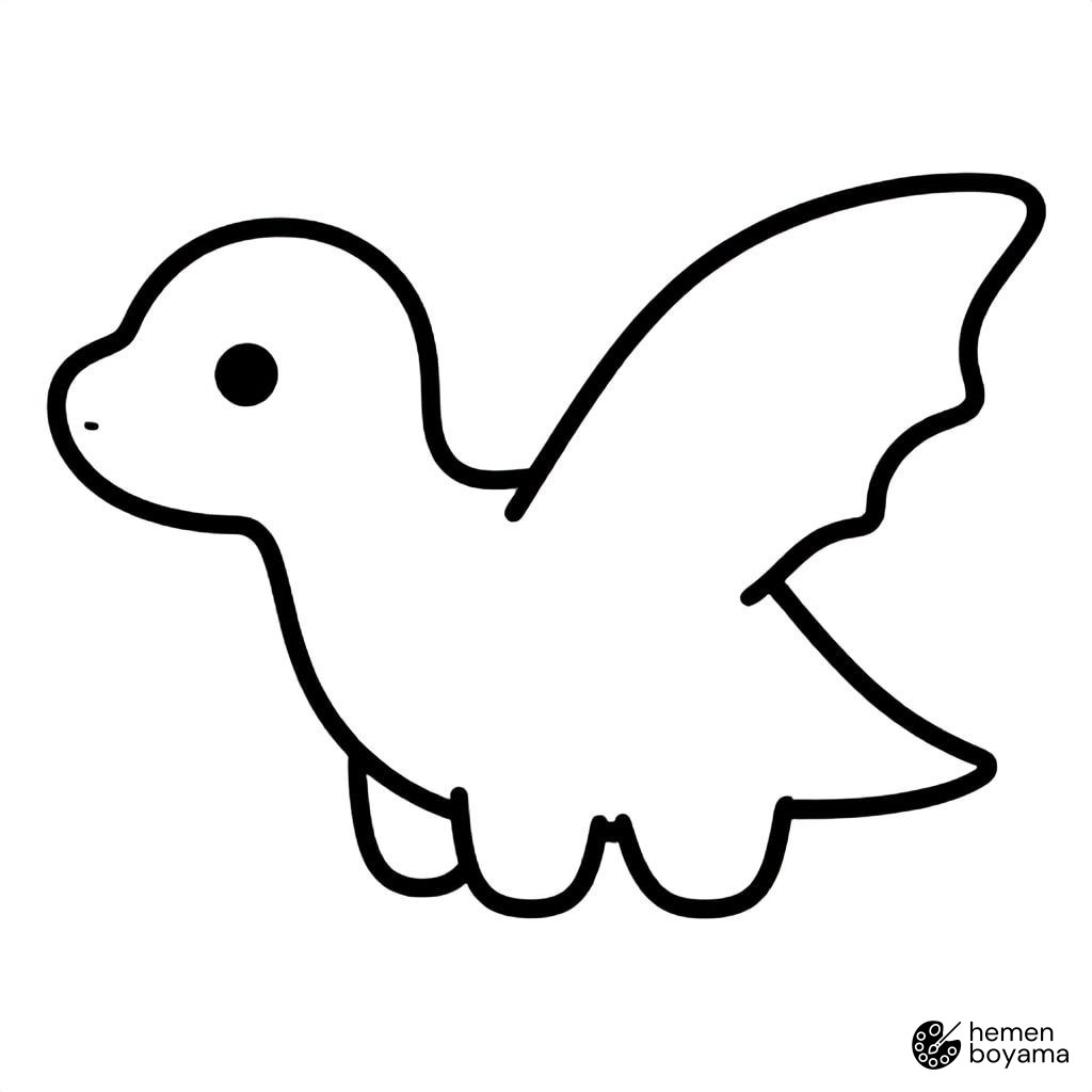 Pterodactyl Boyama Sayfası