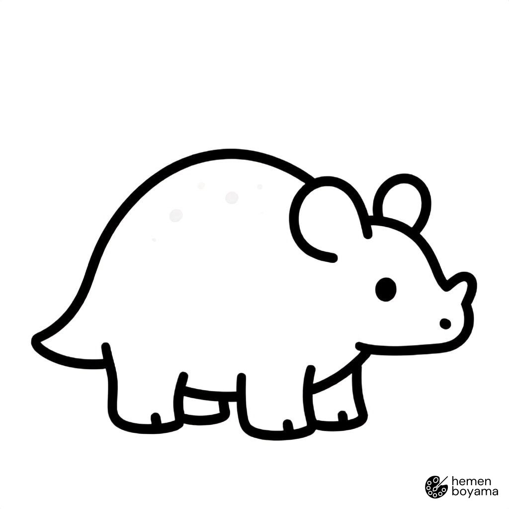 Styracosaurus Boyama Sayfası