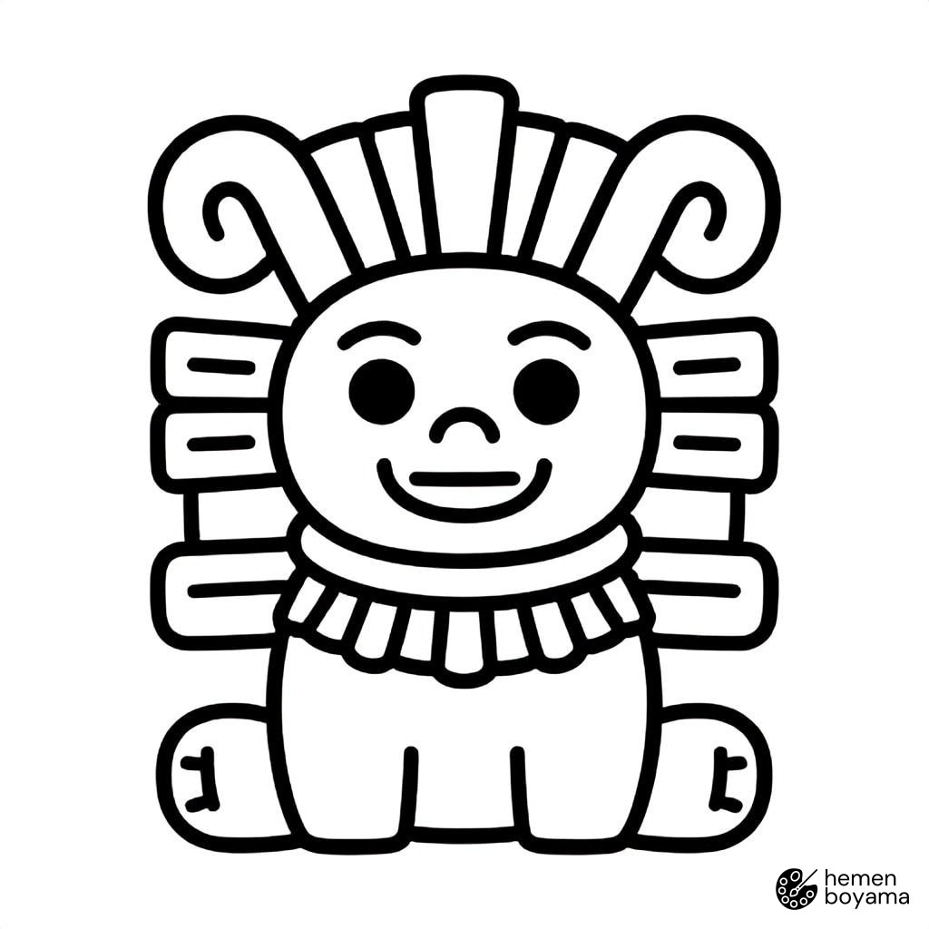 Huitzilopochtli Boyama Sayfası