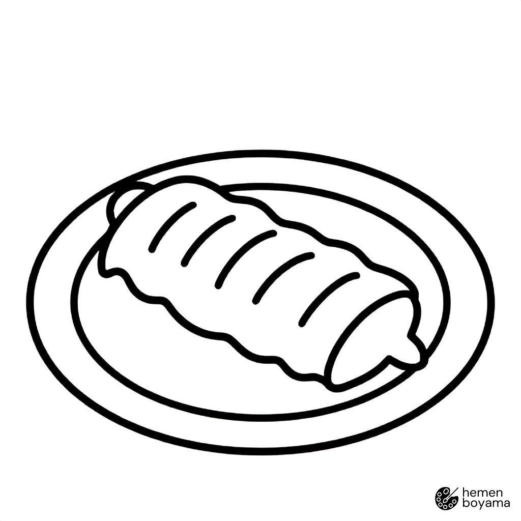 İskender Kebap Boyama Sayfası
