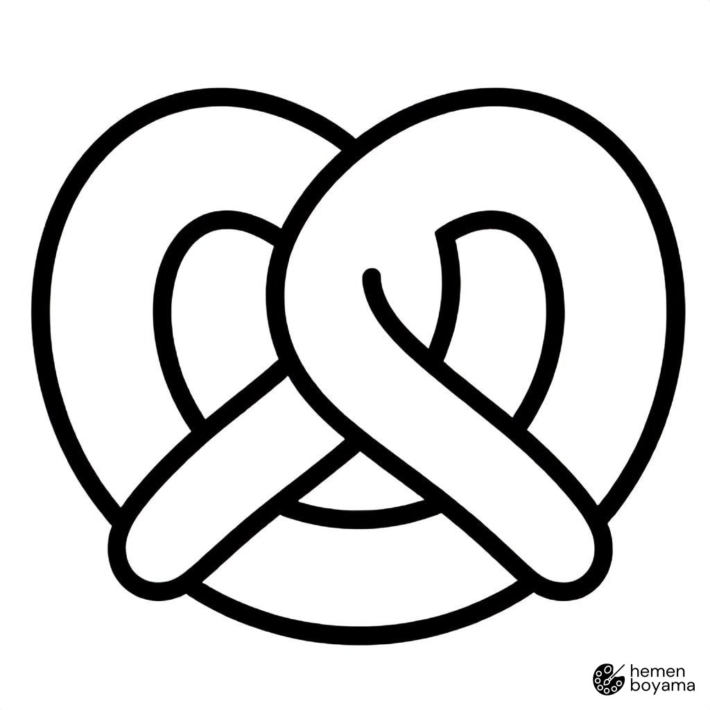 Pretzel Boyama Sayfası