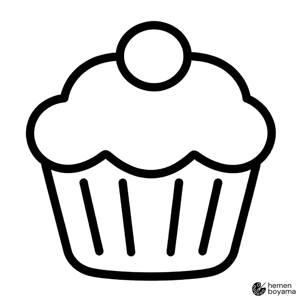 Cupcake Boyama Sayfası