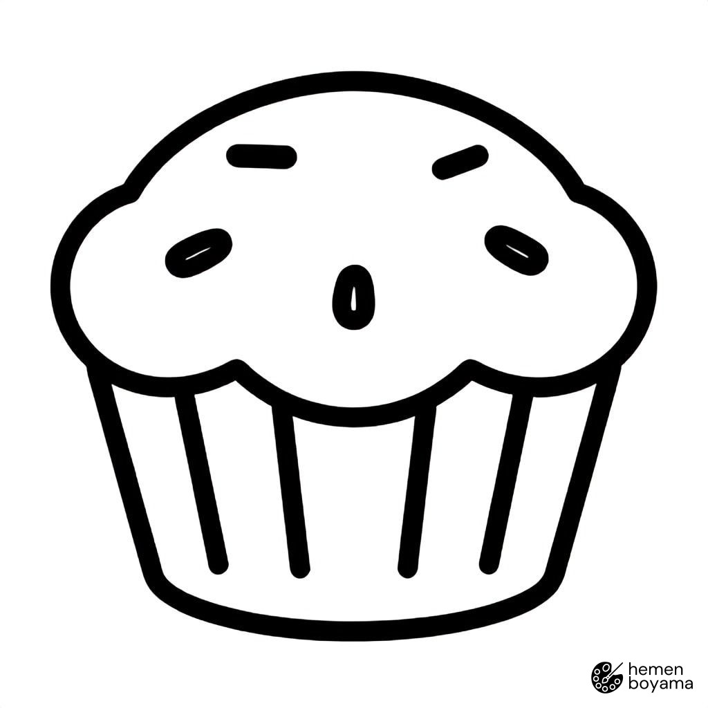 Muffin Boyama Sayfası